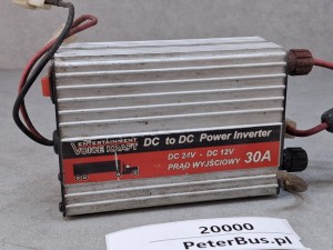 Przetwornica ENTERTAINMENT VOICE KRAFT DC to DC Power Inverter CV-24/12, konwerter 24 - 12 V, reduktor napięcia, prąd wyjściowy 30A