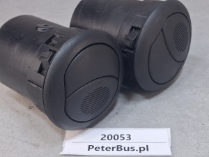 Osłona, zakończenie, kółko nawiewu powietrza autobusu IRISBUS Crossway, z regulacją dolotu powietrza, zamykane, nr 225363