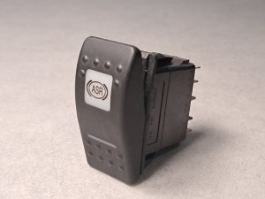 Włącznik, przycisk, klawisz ASR autobusu BOVA Futura EURO 3, 7 PINów, Carling V4B2, nr 242200
