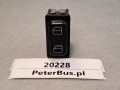 20228, Przycisk, klawisz, włącznik deski rozdzielczej MERCEDES O550 Integro, nr  611 540 00 66, podnoszenie i opuszczanie szyby bocznej  kierowcy,  8 PINów (1).jpg