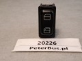 20226, Przycisk, klawisz, włącznik deski rozdzielczej MERCEDES O550 Integro, nr  611 540 00 66, podnoszenie i opuszczanie szyby bocznej  kierowcy,  8 PINów (1).jpg