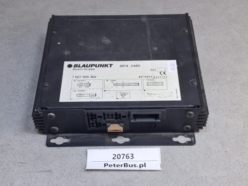 20763, Wzmacniacz autobusowy BLAUPUNKT BPA 2480, nr 7 607 005 302, SCANIA IRIZAR   - 100% sprawności GWARANCJA (1).jpg