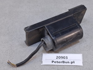 Uchwyt, wspornik, ślizg mocujący lusterko autobusu VOLVO, ślizg ramienia obrotowego, podłączenie zasilania elektrycznego, wysokość 17 cm, brak kostki 6 PINów,  SPIEGELSTANGE 8HG 503 109 021