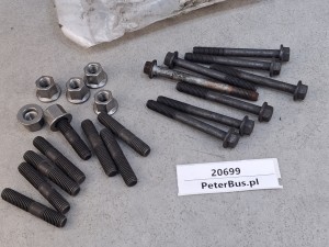 ZESTAW 8 x śruby kolektora wydechowego M10 x 100mm VOLVO 21344787