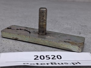 Uchwyt, śruba, łącznik montażowy VOLVO w kształcie litery T, podstawa  10 x 3 cm, śruba 3 cm