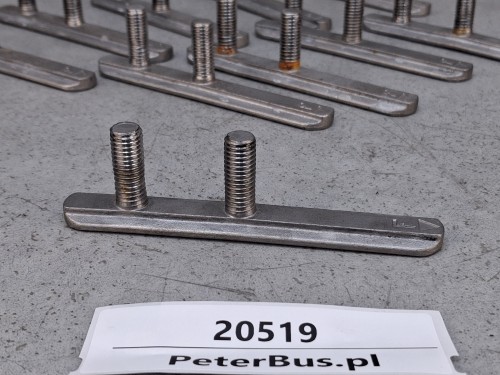 20519, Uchwyt, podwójna śruba, łącznik montażowy VOLVO do mocowania foteli autobusowych, dwie śruby na ślizgu, L=12 cm (3).jpg