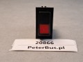 20866, Przycisk, klawisz, włącznik deski rozdzielczej HLF nr 443 851 546 820,  PINy 2+2, czerwone tło, ZGK4 (3).jpg