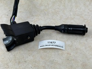 Manetka, przełącznik zespolony przy kierownicy SETRA S315 UL, wycieraczki, światła, kierunkowskaz, klakson, kostka na 6 pinów, SORL 3774 006 0240, nr 1118 01
