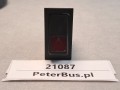 21087, Klawisz, przycisk, włącznik świateł awaryjnych TEMSA SAFARI nr 501.605, 9 PINów, napis HAZARD, symbol trójkąta awaryjnego (5).jpg