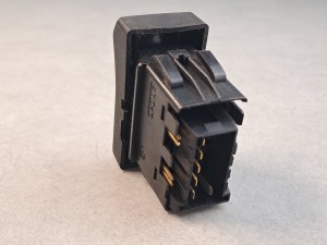 Przycisk, klawisz, włącznik RENAULT ILIADE, z symbolem termometru, temperatury, sterowanie temperaturą, DAV 24618,  6 PINów