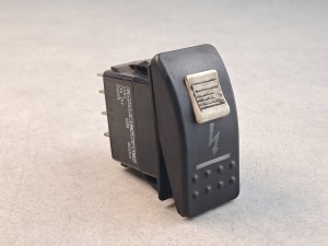 Klawisz, włącznik, przycisk zasilania - prądu BOVA EURO 3, Futura, FHD, FLD, 10 PINów, CARLINGSWITCH VDB2, 261 410, dodatkowy suwak na klawiszu