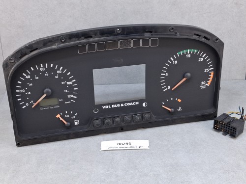 08293, Zegary deski rozdzielczej BOVA MAGIQ, nr 1572.0401150110, wersja 2.7, rok produkcji 2008, wskaźniki, obrotomierz, prędkościomierz, kontrolki, wskaźnik paliwa, zegar temperatury  (7).jpg