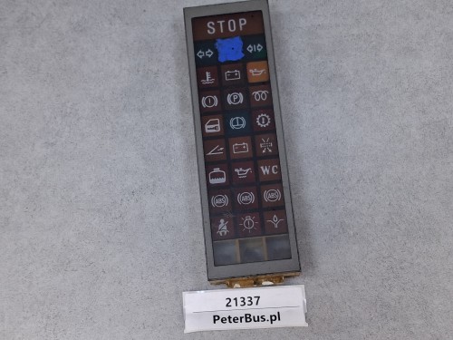 21337, Wyświetlacz kontrolek ostrzegawczych pulpitu autobusu MAN Berkhof, VDO nr 25210.6074  (7).jpg
