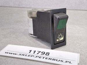 Klawisz, włącznik, przycisk oświetlenia MAN Berkhof, TEMSA Opalin nr 4570-18, 8 PINów 