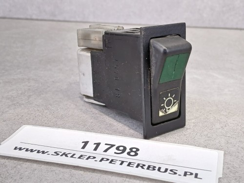 11798, Klawisz, włącznik, przycisk oświetlenia MAN Berkhof, TEMSA Opalin nr 4570-18, 8 PINów  (4).jpeg