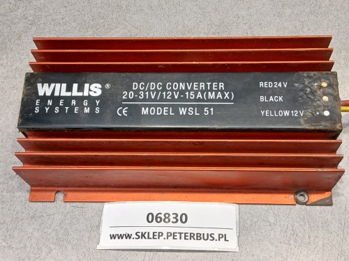 06830a, Przetwornica napięcia DCDC Converter 20-31V  12V-14 A, Willis Energy System Model WSL 51  (3).jpeg