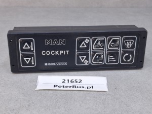 KONVEKTA COCKPIT KS 160, Sterownik klimatyzacji, panel sterowania ogrzewaniem, temperaturą, MAN Lions Coach GWARANCJA 100% sprawności 