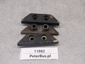 Rygiel drzwi autobusowych, wymiary długość boków 100 mm, 55 mm, szerokość 23 mm 