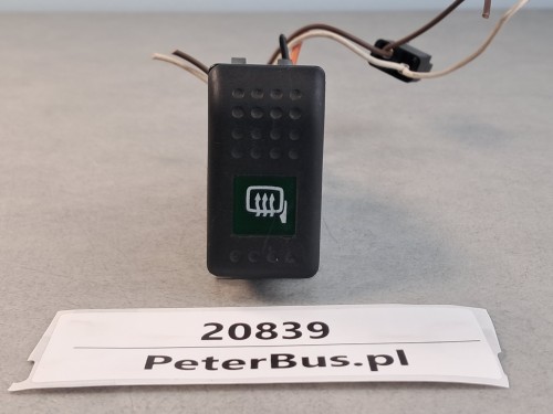Klawisz, przycisk, włącznik ogrzewania lusterek, podgrzewanie lusterek autobusu, nr 7832-00