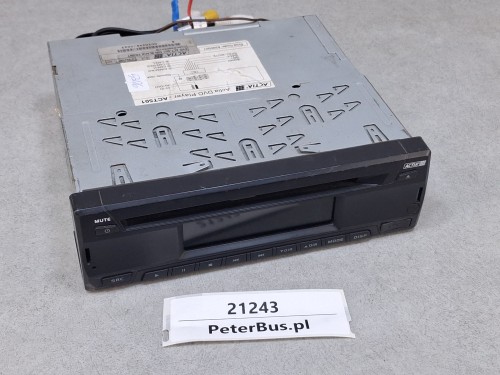 Odtwarzacz DVD Actia ACT-501 DIN Black Front - GWARANCJA 100% sprawności