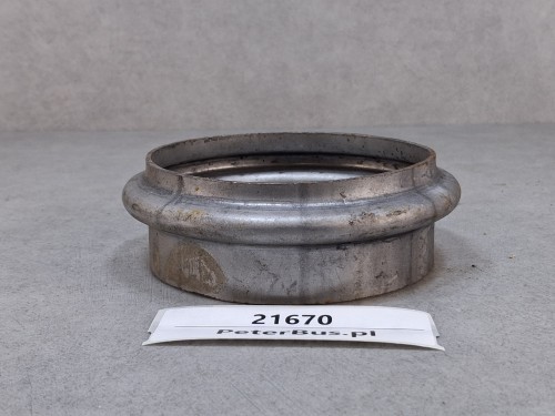 Rura prosta fi 113 mm, z przetłoczeniem, przejściówka, łącznik układu wydechowego