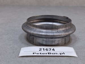 Rura prosta z kołnierzem, przejściówka, fi 89 mm, łącznik prosty