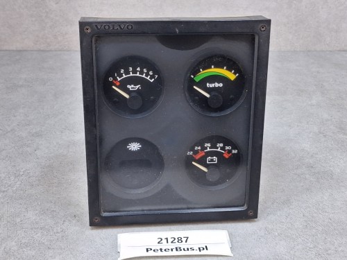 21287, VOLVO 4 zegary deski rozdzielczej, VDO 1 197 557, VDO 110.008334003, wskaźnik ciśnienia oleju, ładowanie, temperatura, turbo (4).jpg
