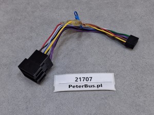 Kabel audio, złącze radio, 12 PINów, 2 kostki - ORYGINAŁ - NOWY - Blaupunkt