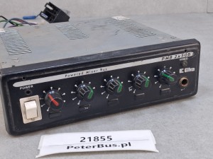 Wzmacniacz autobusowy Powered Mixer Bus, panel sterowania dźwiękiem Eltra PMB 2x50B, radio, video, mikrofon  - GWARANCJA 100% sprawności