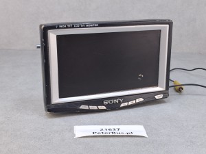 Wyświetlacz SONY 7 cali, TFT LCD TV  monitor - SPRAWNY - wymiary 19 x  12 cm
