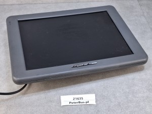 Monitor autobusowy Crystal View 15 cali, TFT Coach Monitor model CV-1506, SPRAWNY ale z wadami