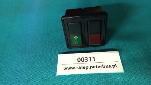 00311, Przełącznik świateł awaryjnych oraz podnoszenia i opuszczania rolety kierwocy, BOVA Futura EURO 2 (1).jpeg
