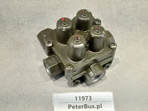 WABCO 81.52151-6098, nr 9347144000, zawór pneumatyczny wielodrożny, czteroobwodowy, zabezpieczający - ORYGINAŁ - 934 713 655 6 