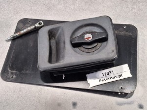Klamka drzwi tylnych IRISBUS Crossway (bez kluczyka), nr 602F688, IRISBUS nr 504 192 147, ECOPLAS nr 609694, IRISBUS RECREO 