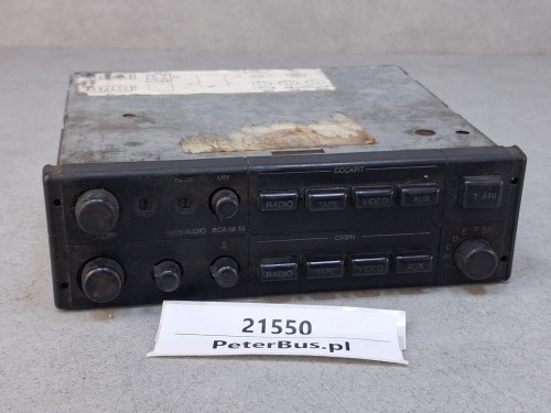 21550, Wzmacniacz autobusowy  BLAUPUNKT BCA 08 TA, nr 7 607 803 010, panel sterownia RADIO, kaseta, AUX, video - 100% sprawny -  (6).jpg
