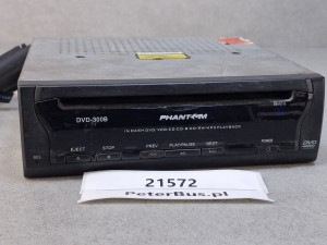 Odtwarzacz DVD PHANTOM DVD-300B - uszkodzony - niesprawny