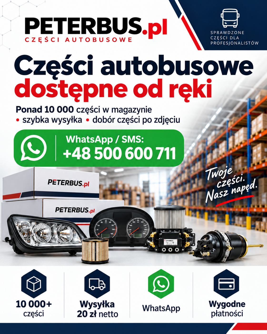 Części autobusowe dostępne od ręki — Peterbus.pl