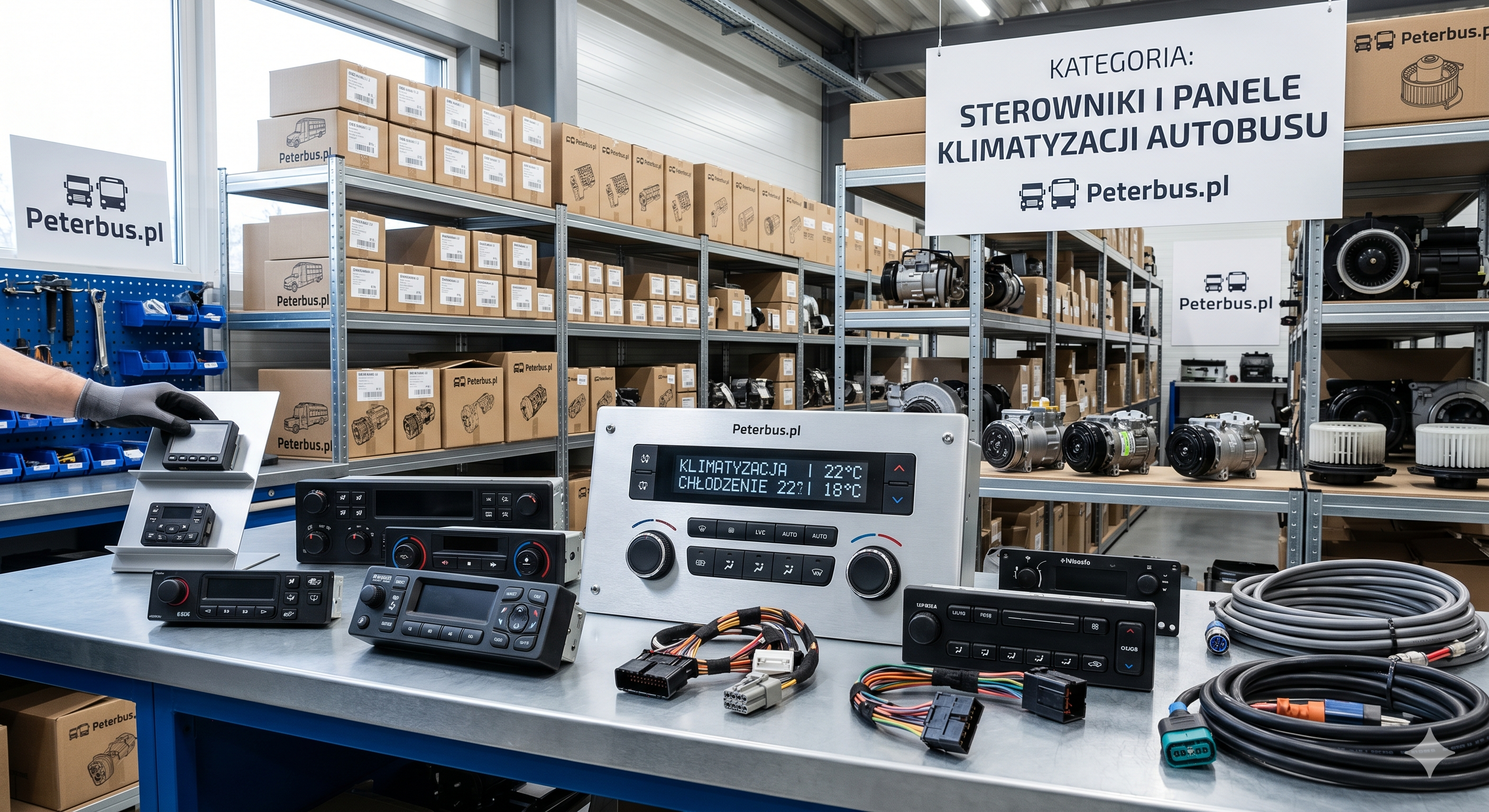 Panele i sterowniki klimatyzacji autobusowej  Peterbus.pl