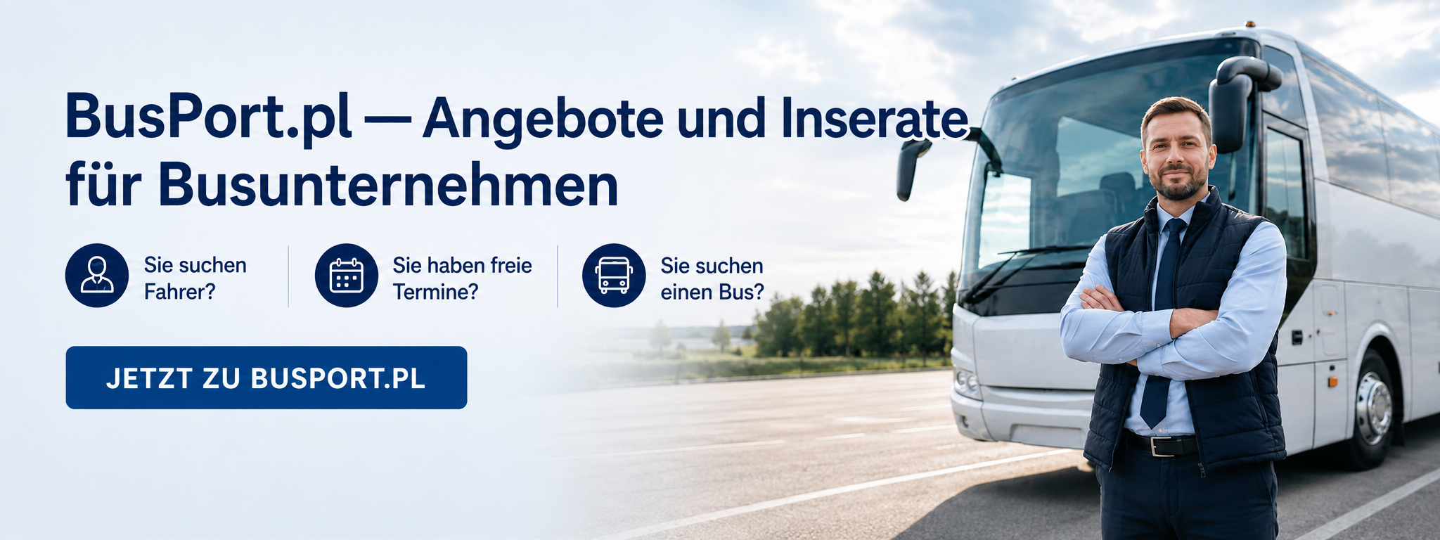 BusPort.pl – Busfahrer, Busse & Aufträge für Busunternehmen